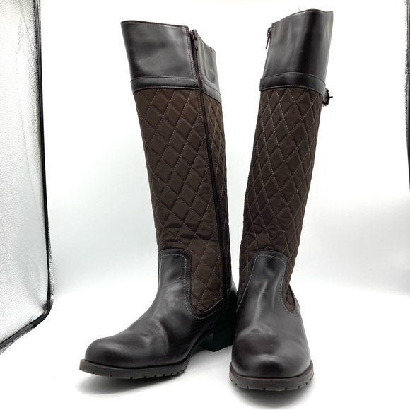 Talbots Brown Tamera Quilted Riding Boots - Picture 12 of 15